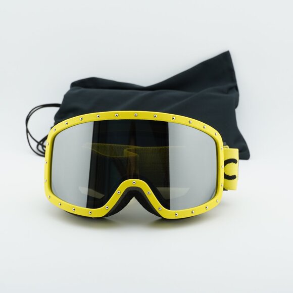 Celine CL40196U 40C Shield Sunglasses/Ski Mask - Yellow/Grey Mirror main image 12